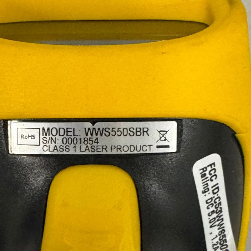 Wasp WWS550SBR Barcode Scanner WWS550 WWS550BT Class 1 Laser Product‎